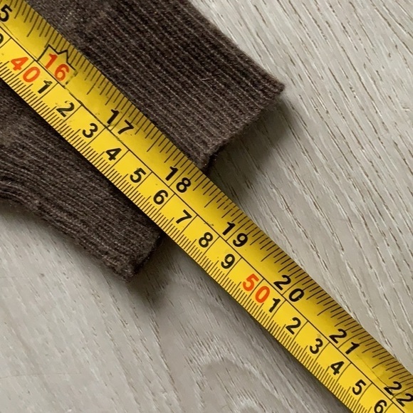 Kier & J Cashmere Sweater brown turtleneck side slits super soft size L - Picture 11 of 13